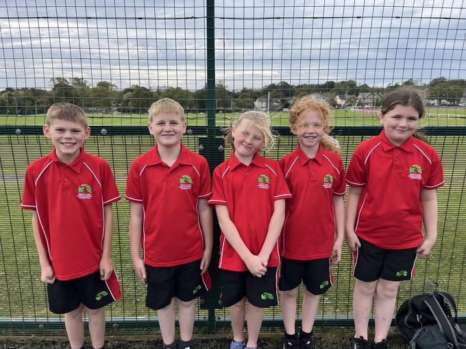 These children worked really hard to develop their football skills.